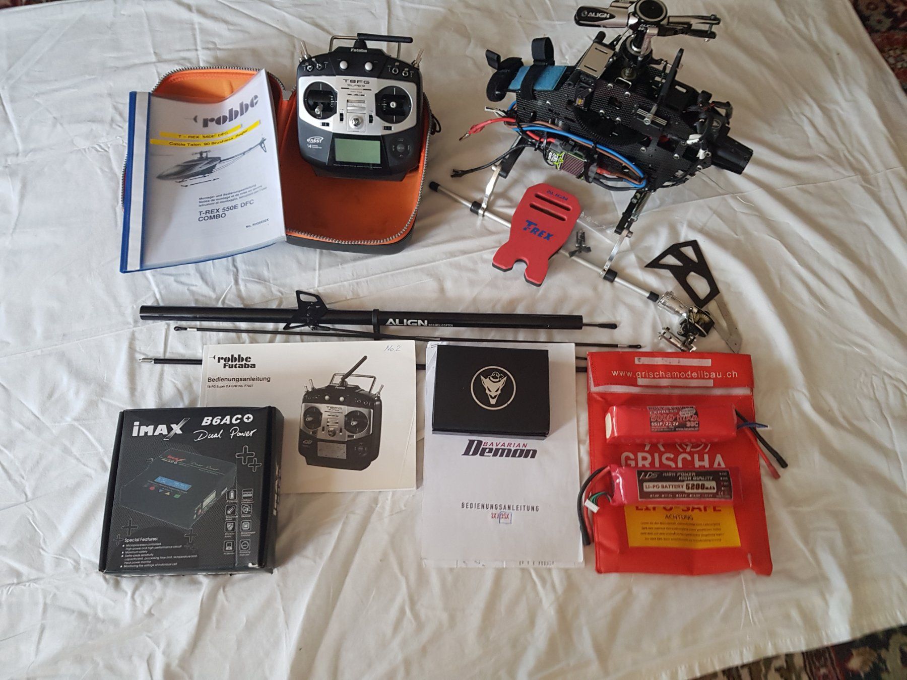 Align Modellismo RC: T-Rex 550E DFC als Ersatzteilspender – Usato da Freienbach venduto da 18035