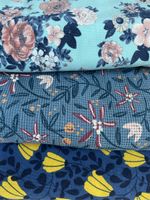 Stofflot 1 Jersey Blumenmuster