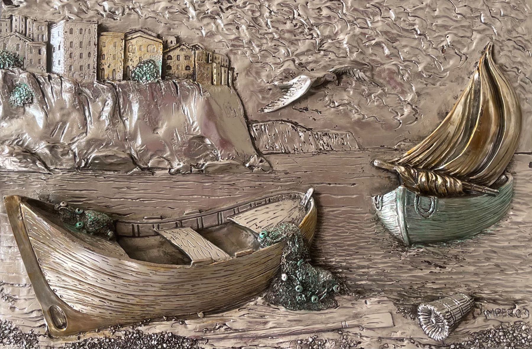 Dipinti: 3D Silber Relief – Usato da Grosshöchstetten venduto da Perle1951 2