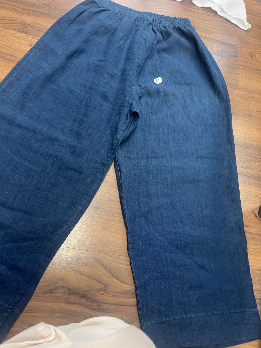 Hosen: Leinenhose LABASS Grösse 2 blau mit Gummizug – Gebraucht aus Burgdorf von puppennetz 5
