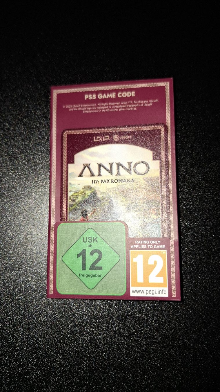 Sony Spiele: PS5 Downloadcode Anno 118: Pax Romana  – Neu und originalverpackt aus Netstal von Online-Verkauf.ch