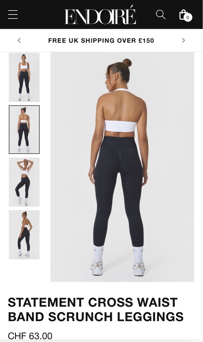 Leggings: Endoiré V-Shape Legging,schwarz,Grösse M – Nuovo (secondo la descrizione) da Eglisau venduto da Brewster1 1