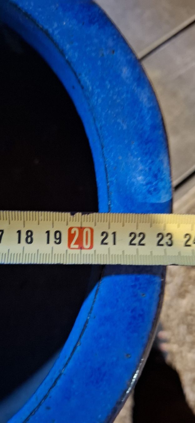 Vasi per fiori: Blauer Blumentopf Pflanzentopf ca. 22cm  3 Stück – Usato da Wichtrach venduto da Sunneblueme7 2