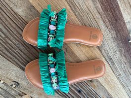 DE SIENA Sandalen türkis grün Grösse 39 neu