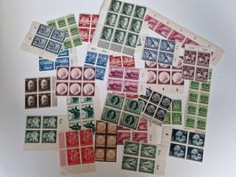 Deutsches Reich Briefmarken Viererblock Lot ab 1Fr!!!!