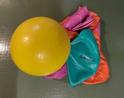 9 Gymnastikbälle + Zubehör + Pumpe (Alle 95CHF, 1Stk. 12CHF)