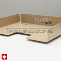 Papiersammler Lista LO, Metall Crème
