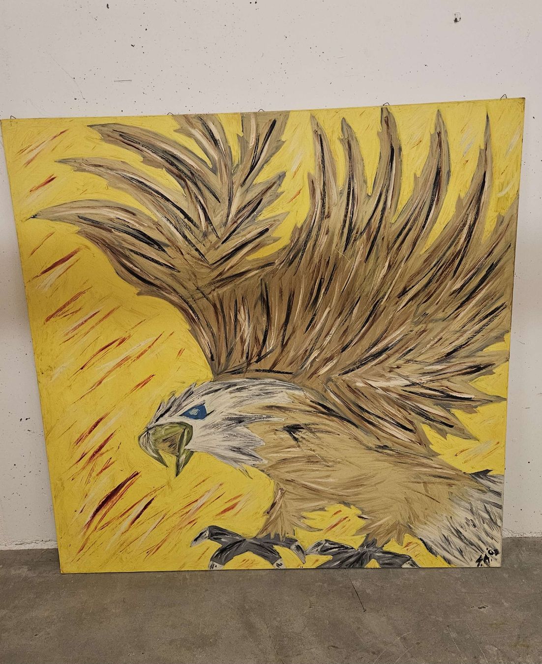 Dipinti: Auffälliges Adler-Gemälde in Gelb - Einzigartiges Kunstwerk – Nuovo (secondo la descrizione) da Wangs venduto da SuSe-Chur