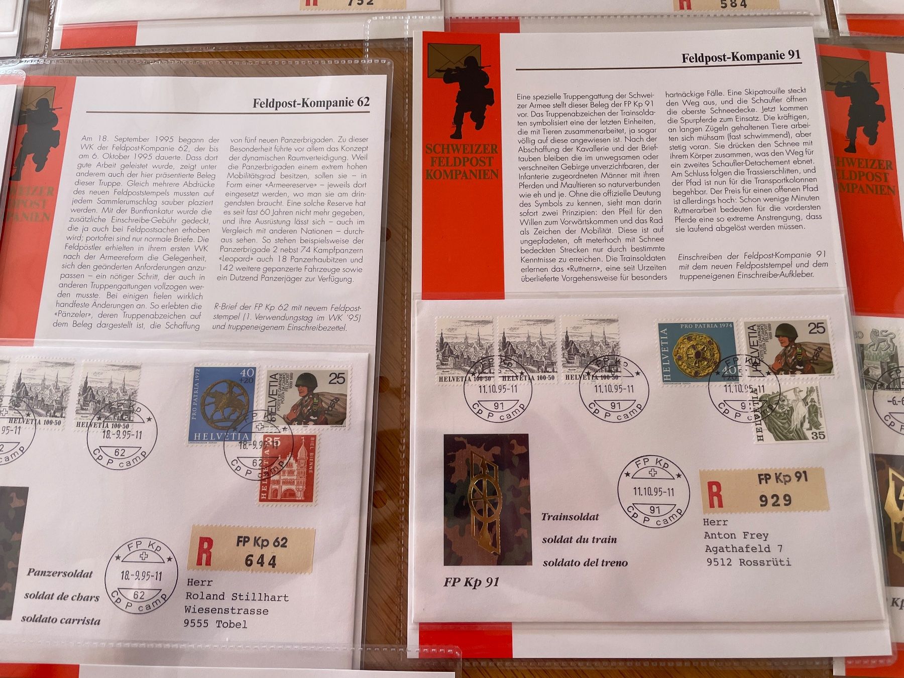 Alle Briefmarken: 21 DOC. MILITAIRE FELDPOST – Gebraucht aus Sonceboz-Sombeval von Comment2 7