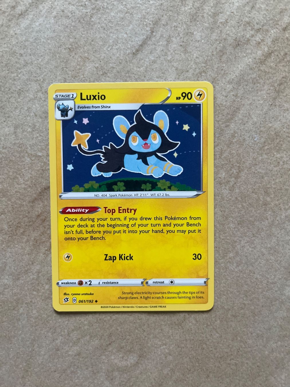 Pokémon Carte collezionabili: Carte Pokemon Luxio - Rebel Clash - EN – Usato da Vernayaz venduto da Darkfrost