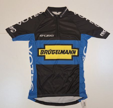 Velotrikot Basic Team Trikot Herren blau/schwarz Grösse S