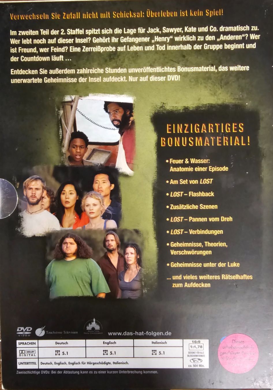 Tous les DVDs: Lost - Staffel 2 Teil 2 – D'occasion à Wahlen b. Laufen par Cg10 1