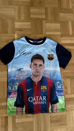 FC Barcelona T-Shirt Messi Grösse 12 Jahre gutem Zustand