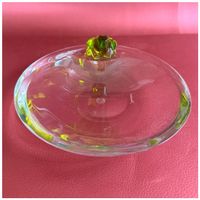Baccarat - Rainette - Frosch-Kristallschale - grüner Frosch