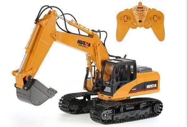 Modellismo RC: RC Schaufelbagger - RC Bagger Digger 1550, RTR, Huina – Nuovo e nell'imballaggio originale da Entlebuch venduto da Hebu 1