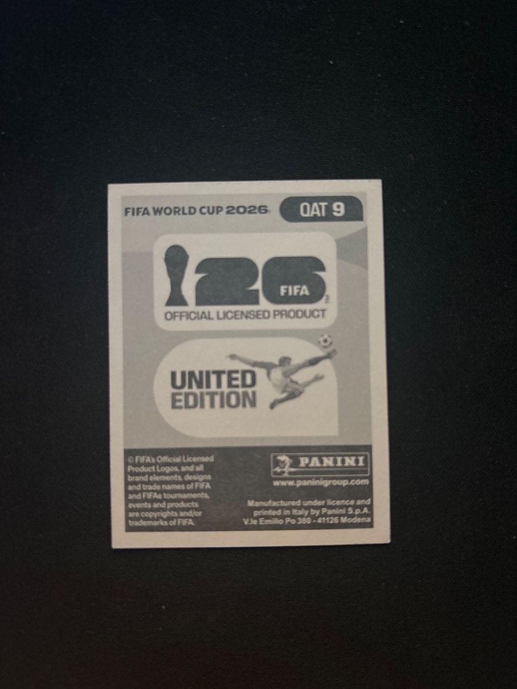 Panini Carte collezionabili: QAT 9 - Panini WM 2026 – Nuovo (secondo la descrizione) da Regensdorf venduto da Blendi 1