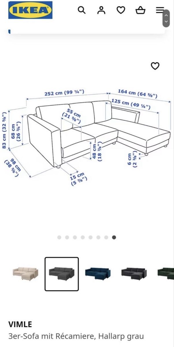 Ikea Divani: Bettsofa Ikea Vimle - Sofa – Usato da Ennetbürgen venduto da de_dutchman 4