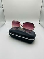 Kingseven Damen Sonnenbrille Randlos Rosé/Bordeaux m. Strass