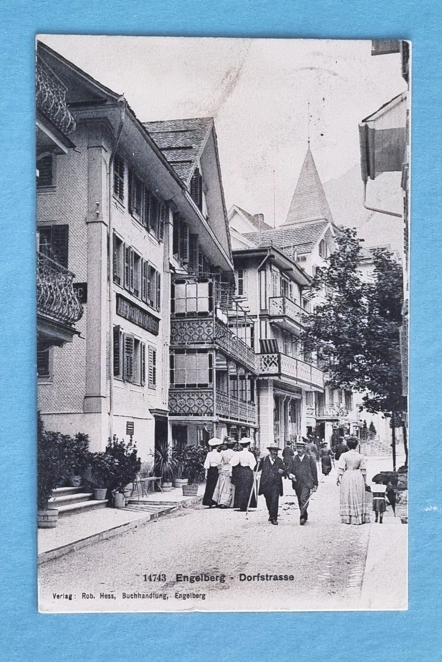 Ansichtskarten: Engelberg - Dorfstrasse - 1907 – Gebraucht aus Rothrist von RROENK