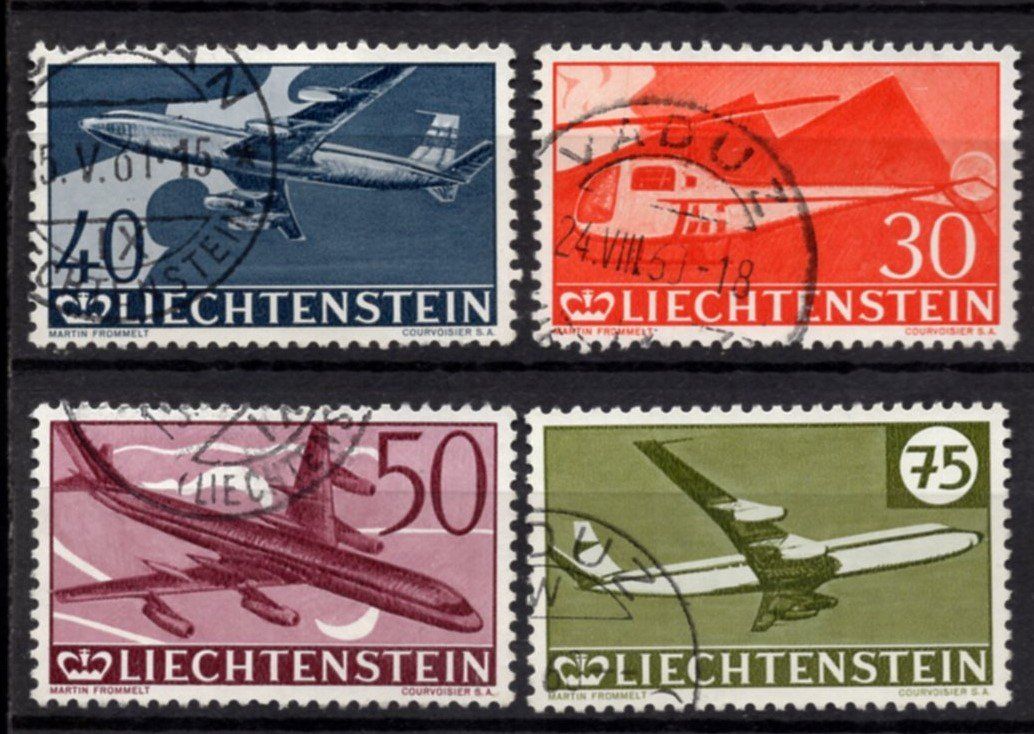 Tutti i francobolli: FL F34-37, Flugpost  gestempelt – Usato da Aarau venduto da kufi44