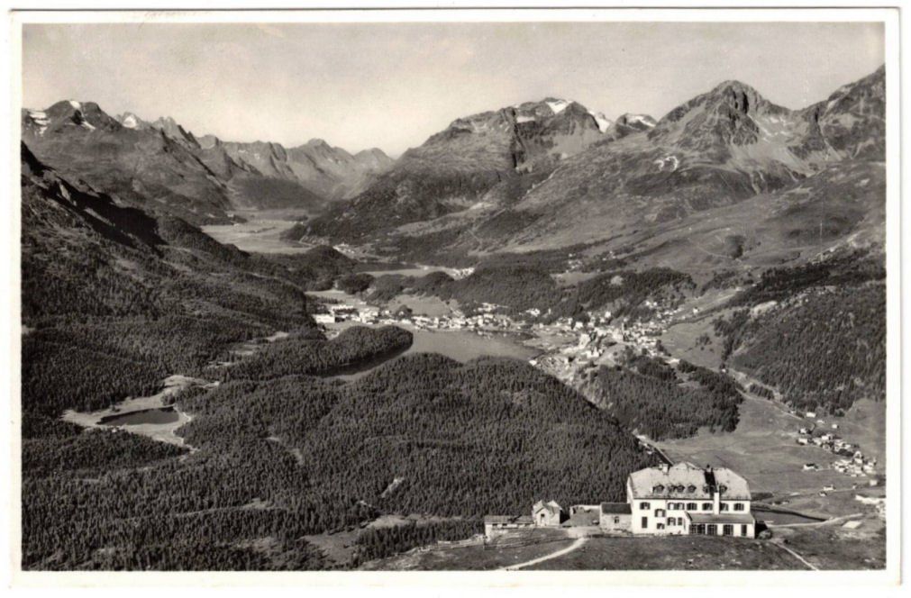 Cartoline postali: St. Moritz - Standseilbahn Muottas Muragl Bergstation – Usato da Binningen venduto da Mountainrider