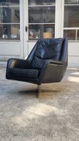 Mid-century design armchair leather 1960s