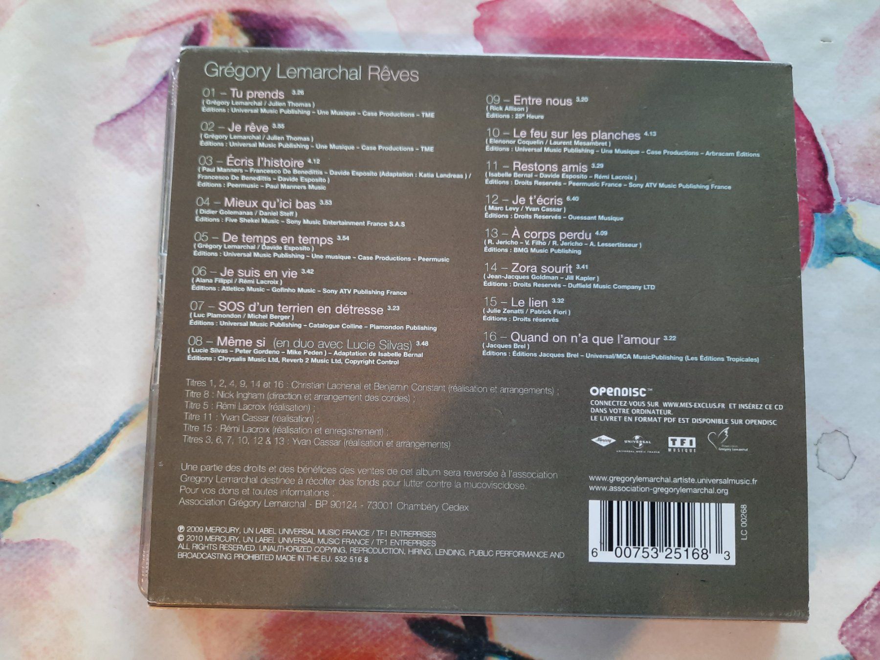 CD: CD Gregory Lemarchal - Rêves – Usato da Pully venduto da bro_n52j 1