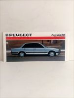 Brochure Catalogue Peugeot 1986 programm (Allemagne) (1L026)