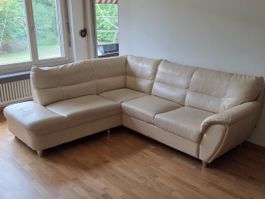 Ecksofa beige mit Schlaffunktion guter Zustand