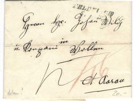Faltbrief Feldkirch - Wohlen1850