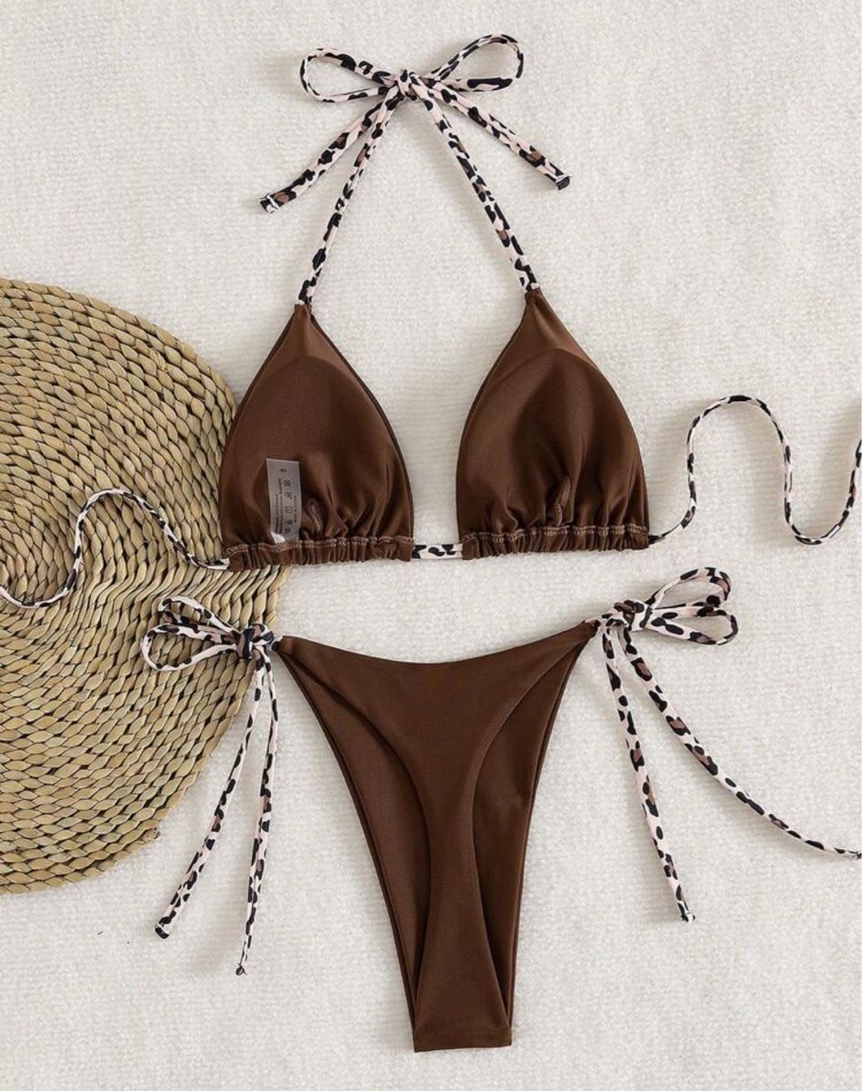 Costumi da bagno & Bikini: NEU: Bikini braun mit Leopardenmuster Grösse S – Nuovo e nell'imballaggio originale da Ittigen venduto da carpediempotato 2