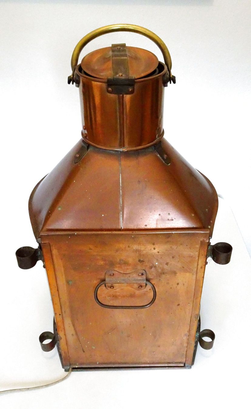 Lampade: Antike Masttop-Metorit-Schiffslampe (ca. 1905) – Usato da Brione (Verzasca) venduto da nevagiu 6
