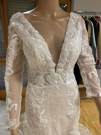 Brautkleid Spitzen-Meerjungfrau-Schnitt neu Zustand unbekann