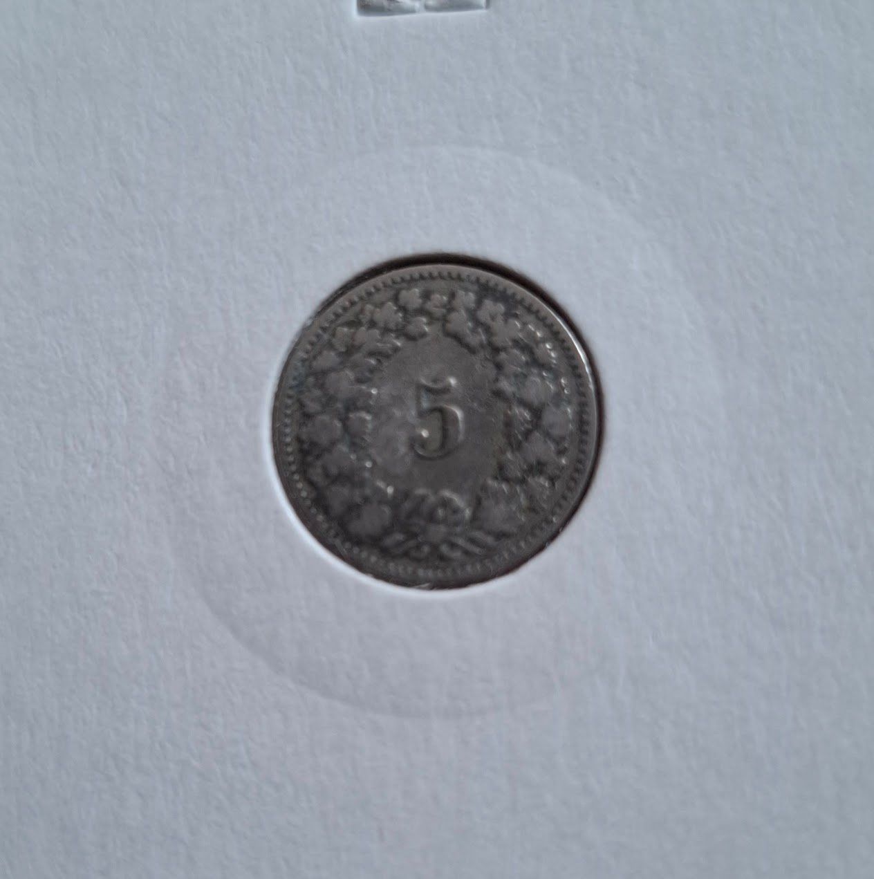 Tutti le monete: CHF 0.05 1887 Schweiz SS – Usato da Fribourg venduto da Kiki020 1