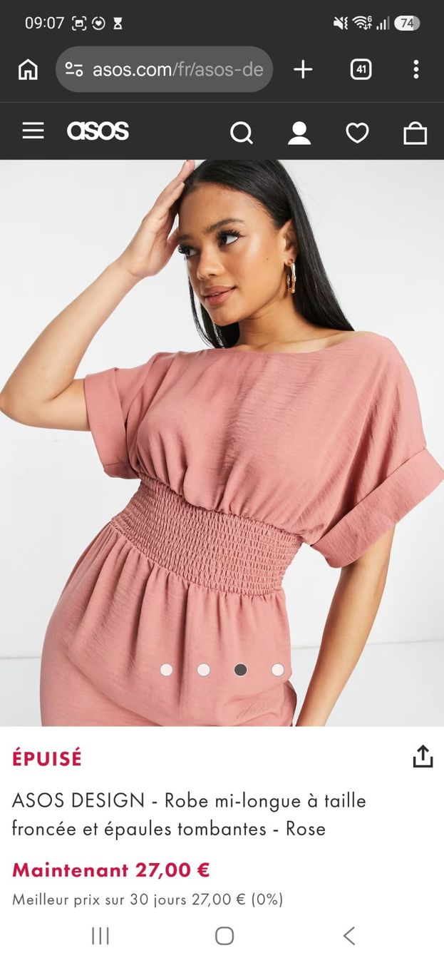 Asos Kleider: Robe ASOS design rose taille EU 38 – Neu (gemäss Beschreibung) aus Neuchâtel von FloKo88 5
