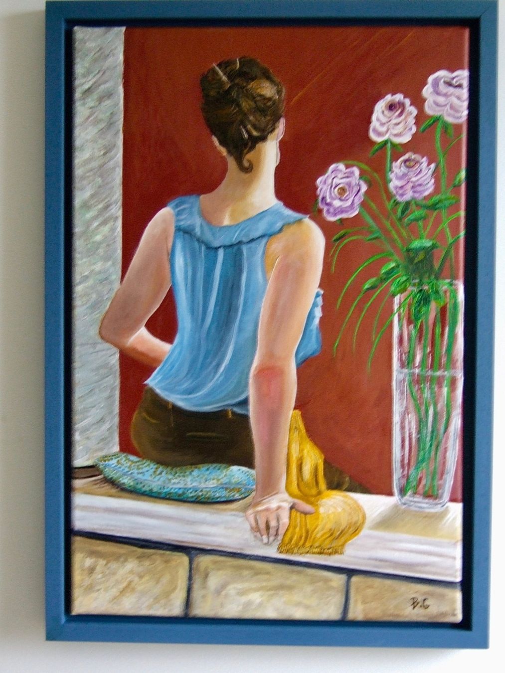 Gemälde: La femme à la rose – Neu (gemäss Beschreibung) aus  von
