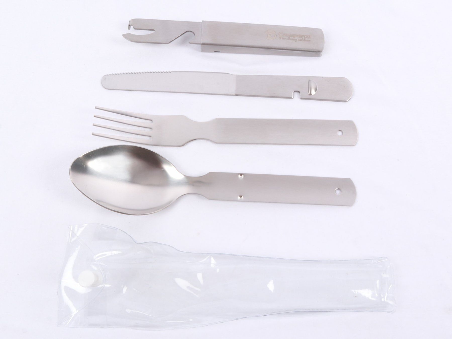 Set di posate: CAMPARCA Chromstahl Besteck 4 in 1 – Nuovo e nell'imballaggio originale da Steinen venduto da Restwert_Steinen 5