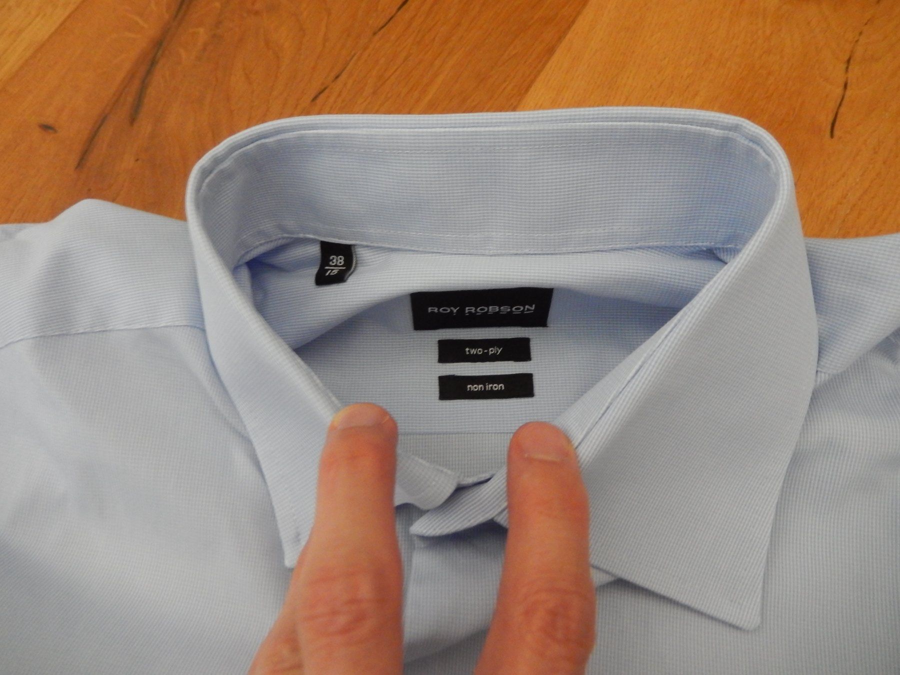 Camicie: Hemd Baumwolle Grösse 38 ROY ROBSON hellblau – Nuovo (secondo la descrizione) da Schaan venduto da Sya6 2