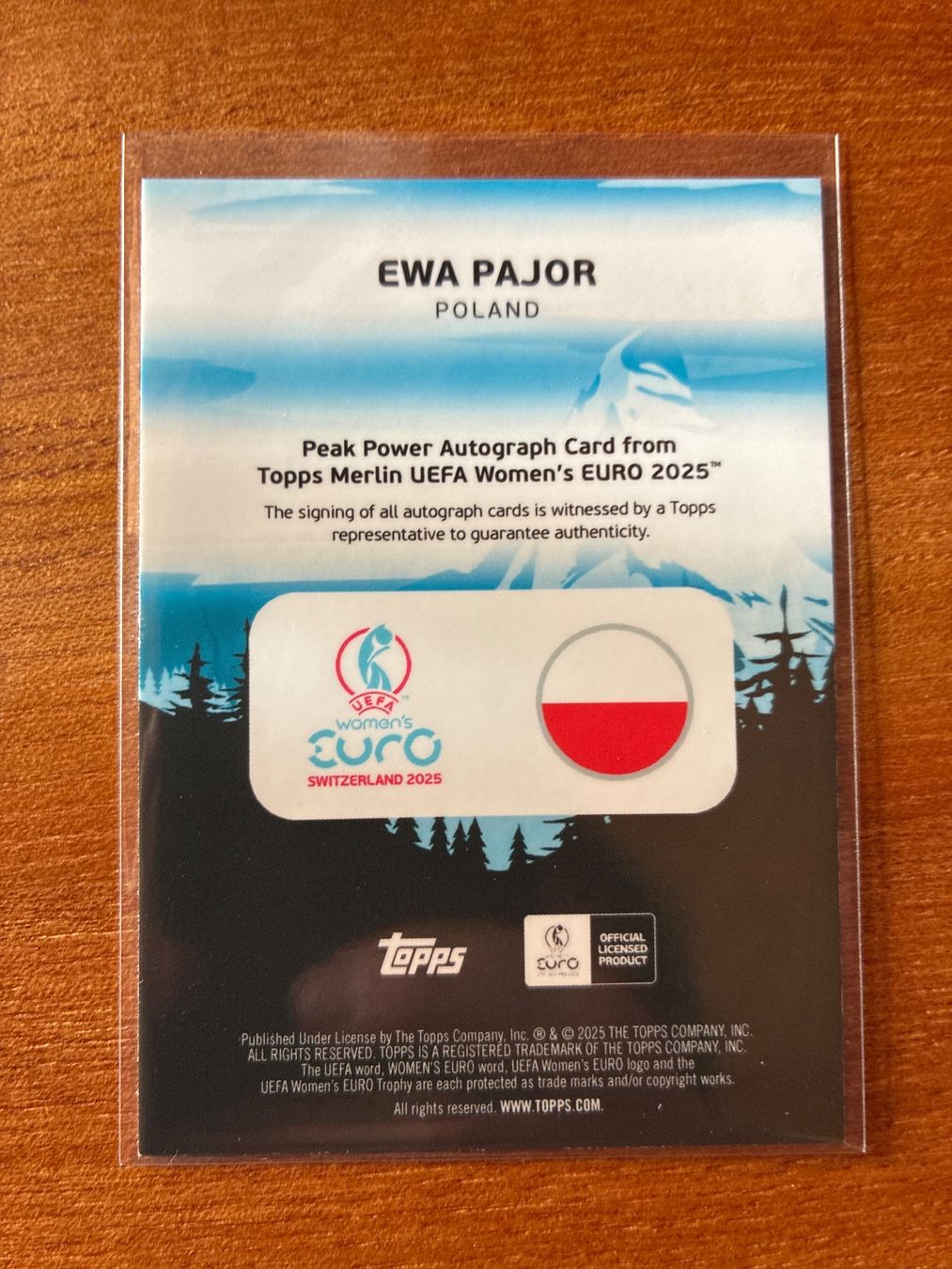 Topps Sammelbilder & Trading cards: Topps Merlin Ewa Pajor Polen Autogramm /99 – Gebraucht aus Wangenried von Garagara 1
