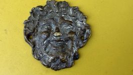 Dyonisos römischer Gott des Weines Applike aus Bronze