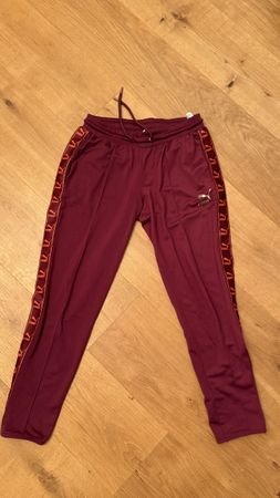Puma Trainingshose Gr. M Bordeaux mit Streifen