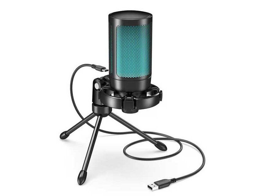 Microfoni: USB Pro Studio-Mikrofon Kondensator mit Stativ – Nuovo e nell'imballaggio originale da Châtelaine venduto da topshop.switzerland 1