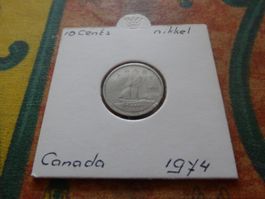 CANADA 10 Cents 1974
