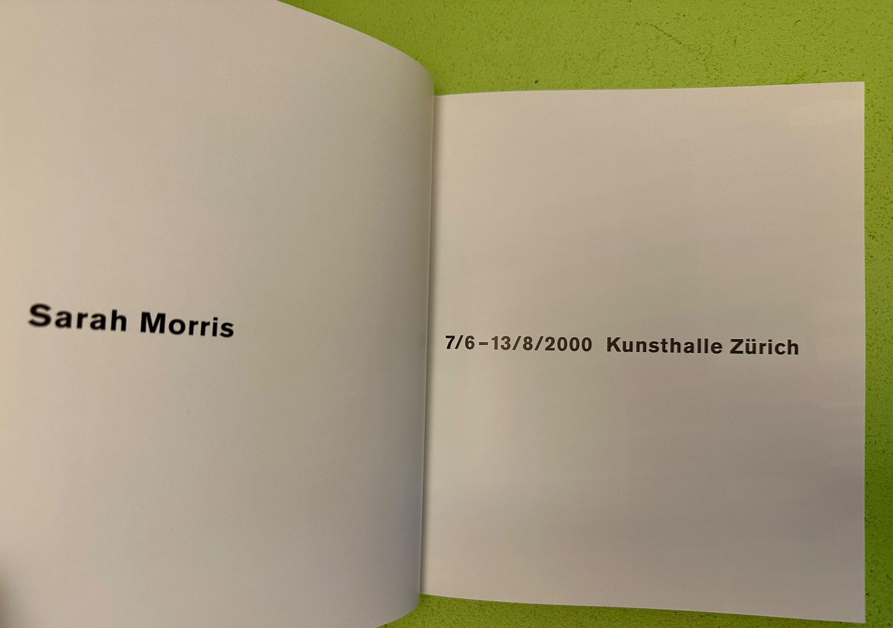 Libri: Bernhard Bürgi: Sarah Morris. – Usato da Zürich venduto da allp 2