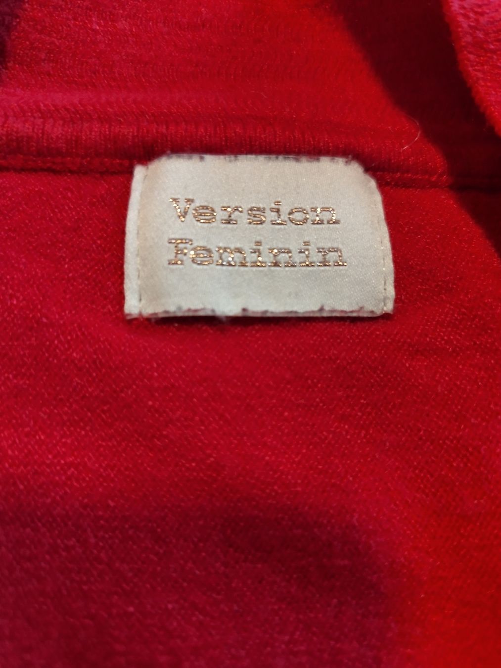 Pullover & Sweatshirts: Version Feminin Strickpullover Rot, mit Fledermaus Ärmeln – Gebraucht aus Mumpf von Roxy_Piercing 2