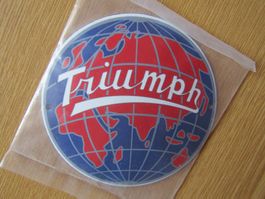 Emaille Schild Triumph  12cm