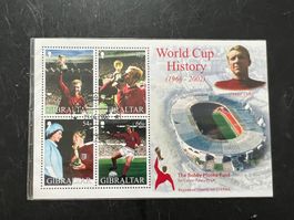 Moore Bobby Fussball Gibraltar 2002 Block ** (A1250)