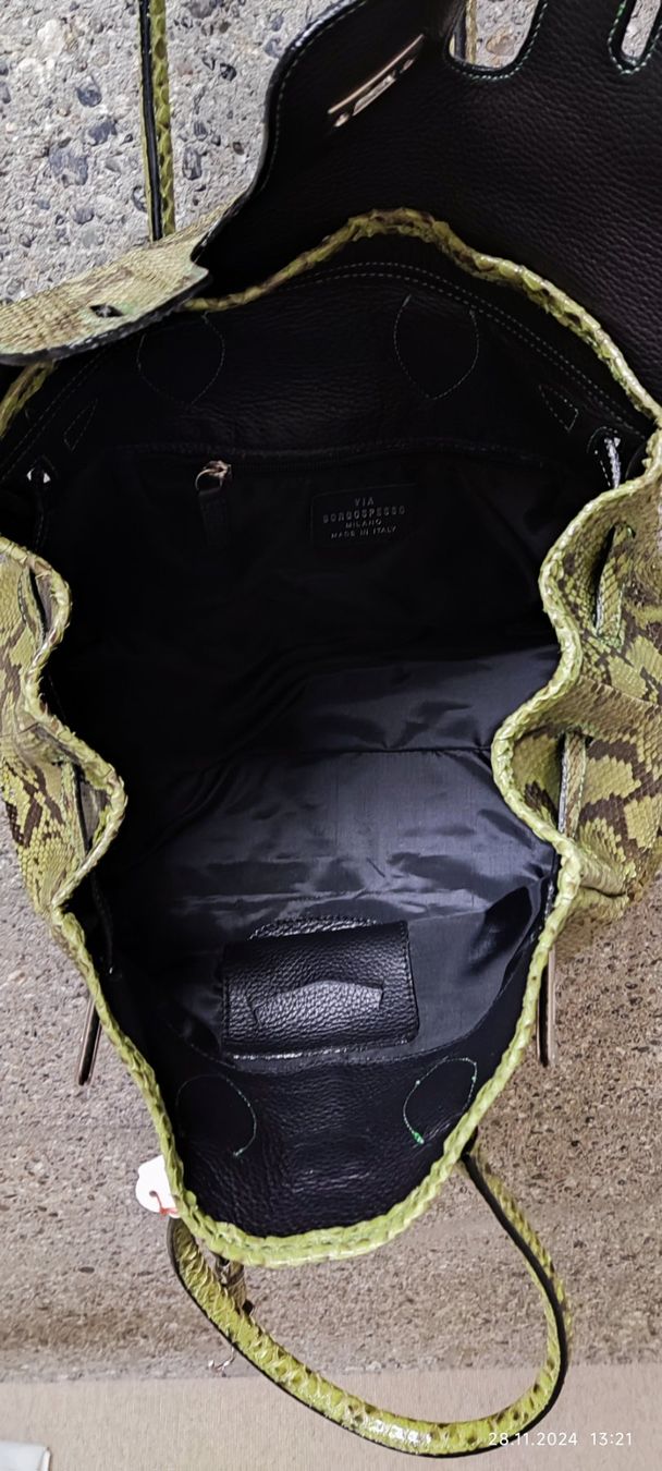 Borse da donna: Neue, Python, Retro Handtasche Vintage "Via Borgospesso" – Nuovo (secondo la descrizione) da Wettswil venduto da Chateauxfoto 4