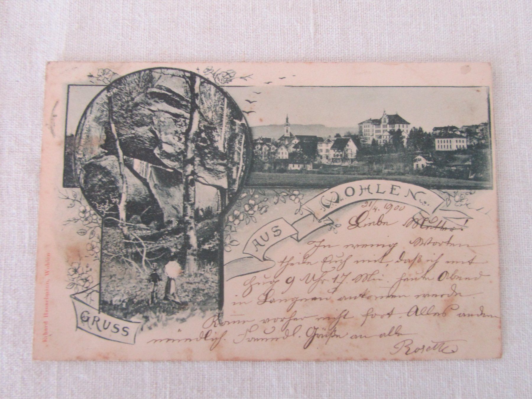 Cartoline postali: Gruss aus Wohlen, AG – Usato da Seengen venduto da mikelele
