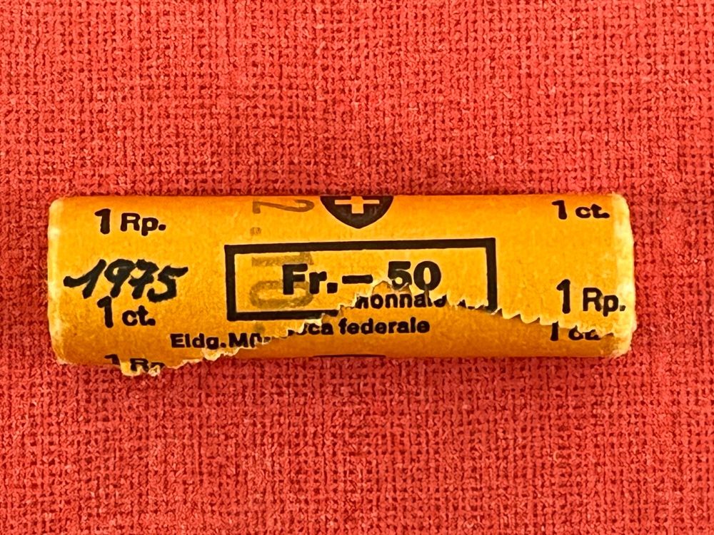 1 Rappen Original Rolle 1975 Kaufen auf Ricardo
